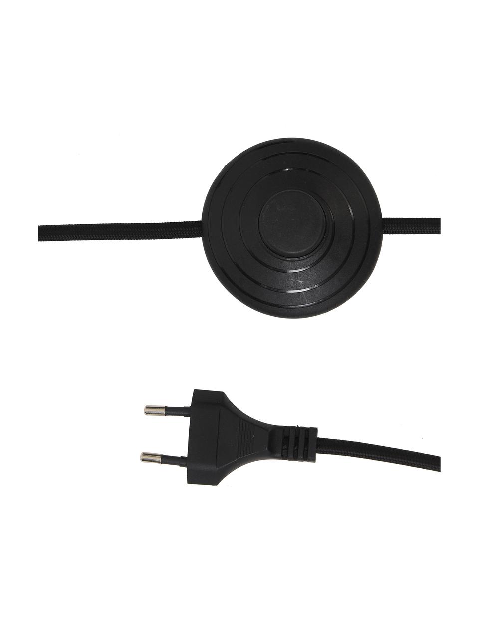 Stehlampe Freja aus Wiener Geflecht, Schwarz, Hellbraun, H 160 cm