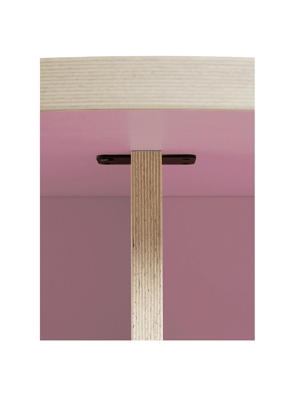 Runder Esstisch Cirkel, Ø 129 cm, Tischplatte: Eurolight, Mitteldichte H, Gestell: Eurolight, Mitteldichte H, Rosa, Ø 129 x H 74 cm