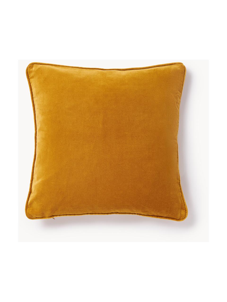 Housse de coussin en velours Dana, 100 % coton

Le matériau est certifié STANDARD 100 OEKO-TEX®, 21.HCN.84376, Hohenstein, Ocre, larg. 40 x long. 40 cm