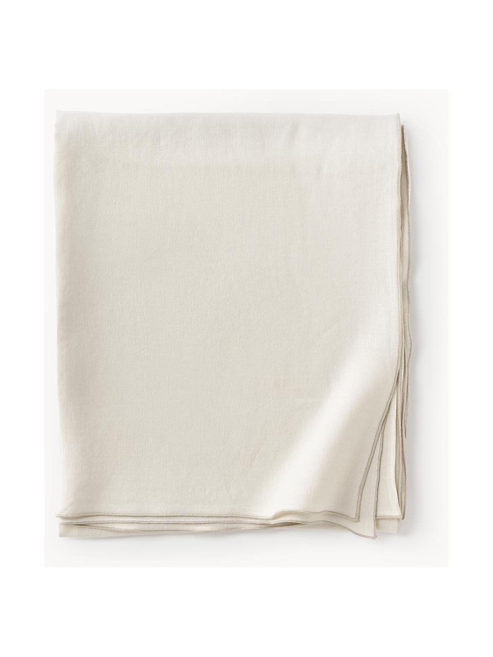 Nappe en lin avec passepoil Kennedy, 100 % lin délavé

Le lin est une fibre naturelle qui se caractérise par ses propriétés respirantes, sa résistance et son toucher doux

Le matériau est certifié STANDARD 100 OEKO-TEX®, 6760CIT, CITEVE, Blanc crème, beige, 6-8 personnes (long. 250 x larg. 140 cm)