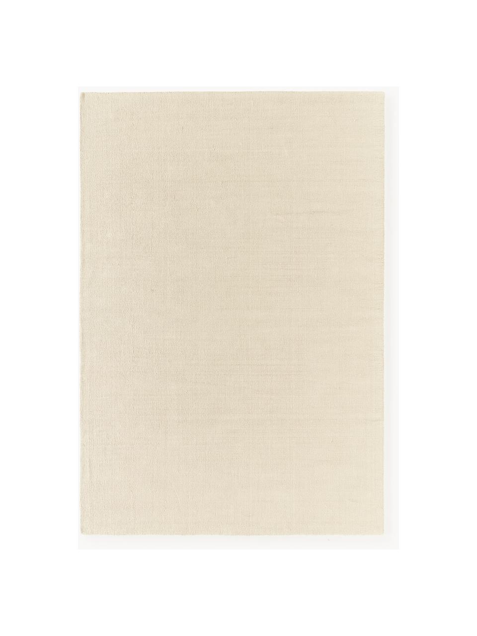 Handgewebter Baumwollteppich Lora, 100 % Baumwolle, GRS-zertifiziert, Hellbeige, B 80 x L 150 cm (Größe XS)