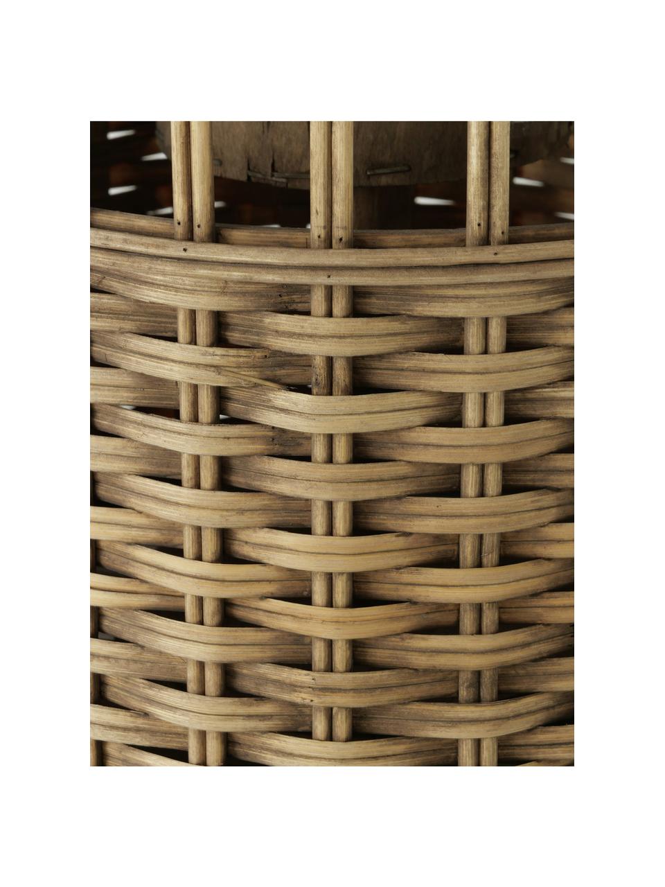 Bambusový lampáš Morea, Hnedá, Ø 25 x V 38 cm