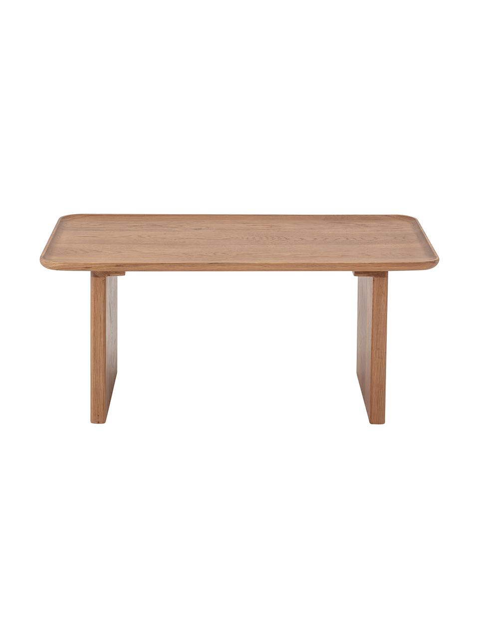 Mesa de centro Rhys in marrón, Madera de roble, Marrón, An 80 x Al 45 cm