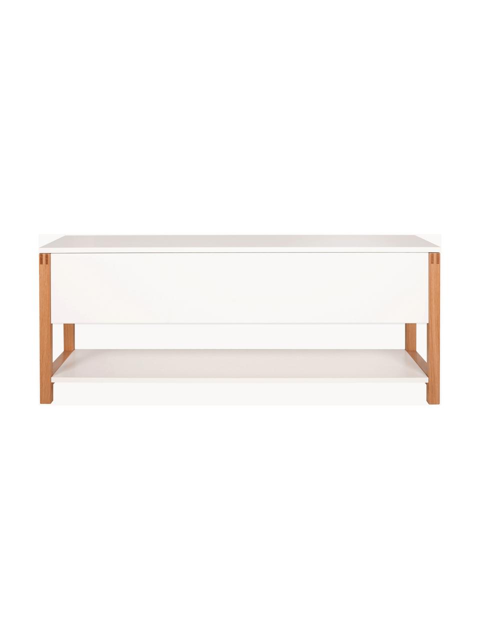 Banco zapatero Northgate Flip, con espacio de almacenamiento, Blanco, An 120 x Al 48 cm