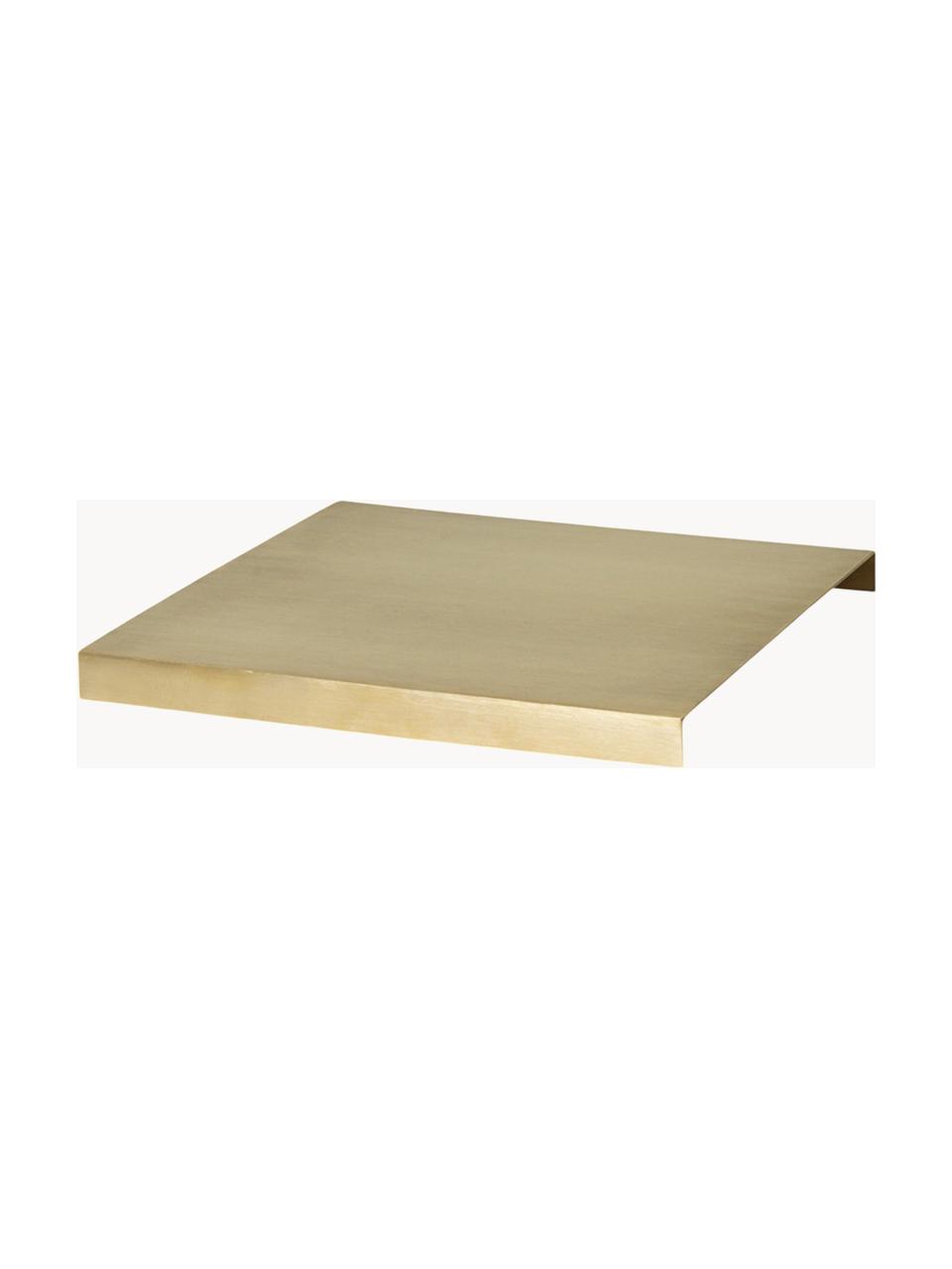 Plateau en laiton Plant Box, Laiton, poli, Laiton, larg. 26 x long. 26 cm