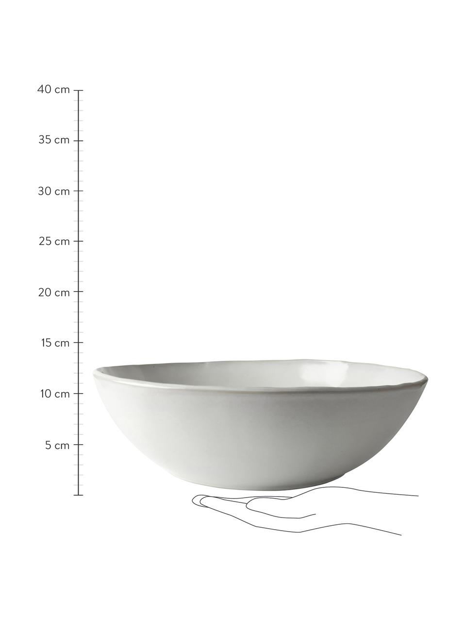 Serveerschaal White Organic, Keramiek, Wit, Ø 33 x H 10 cm