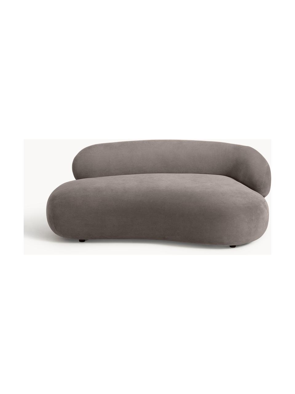 Sofa Alba (2-Sitzer), Bezug: 97% Polyester, 3% Nylon D, Gestell: Massives Fichtenholz, Bir, Füße: Kunststoff Dieses Produkt, Webstoff Taupe, B 185 x T 114 cm, Rückenlehne links