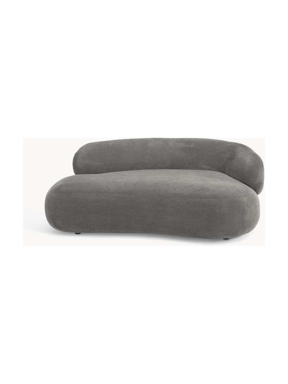 Sofa Alba (2-osobowa), Tapicerka: 97% poliester, 3% nylon D, Stelaż: lite drewno świerkowe, sk, Nogi: tworzywo sztuczne Ten pro, Taupe tkanina, S 185 x G 114 cm, oparcie lewostronne