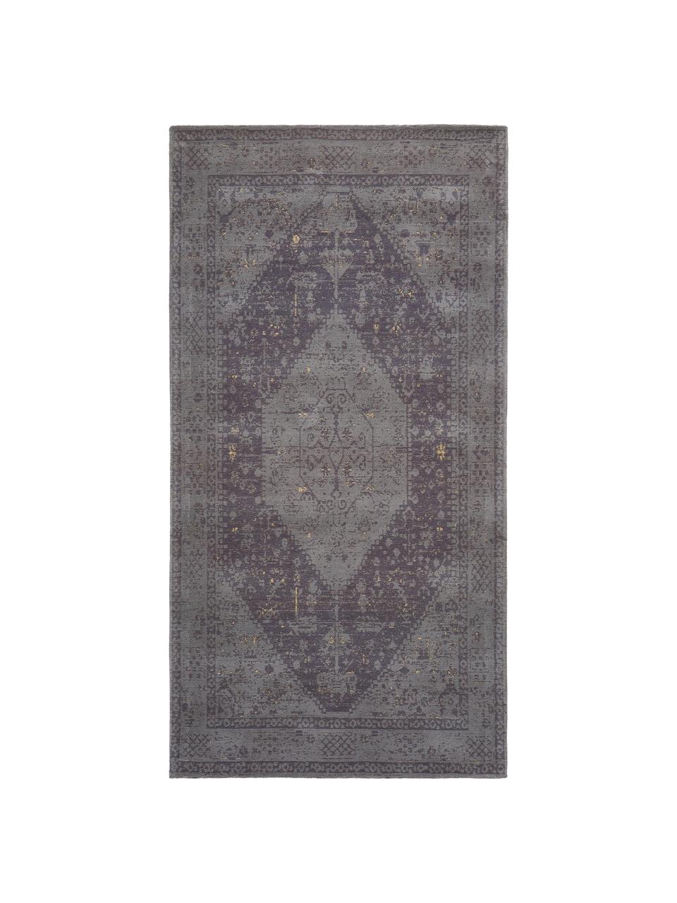 Tapis chenille tissé main Neapel, Tons gris, larg. 80 x long. 150 cm (taille XS)