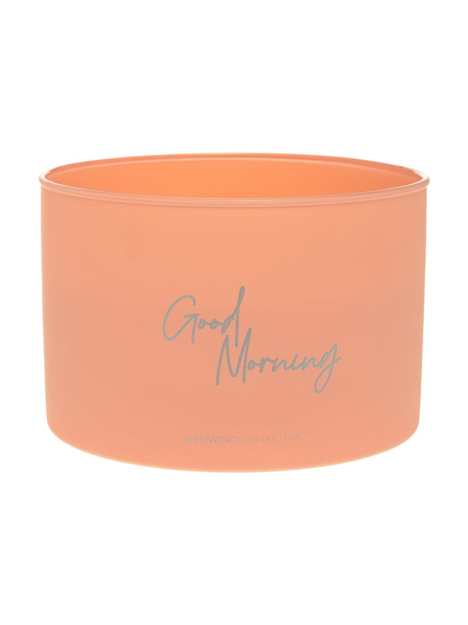 Candela profumata a quattro stoppini Good Morning: Floral Amber, Contenitore: vetro, Rosa, Ø 10 x Alt. 15 cm