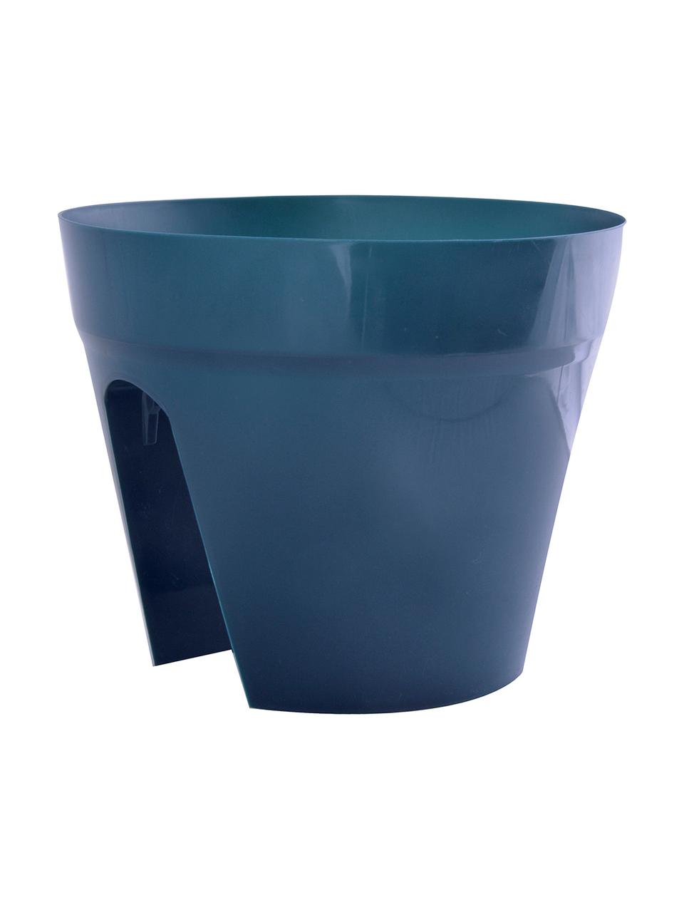 Grands cache-pots balcon Diana, 3 élém., Plastique, Vert, orange, bleu, Ø 30 x haut. 24 cm