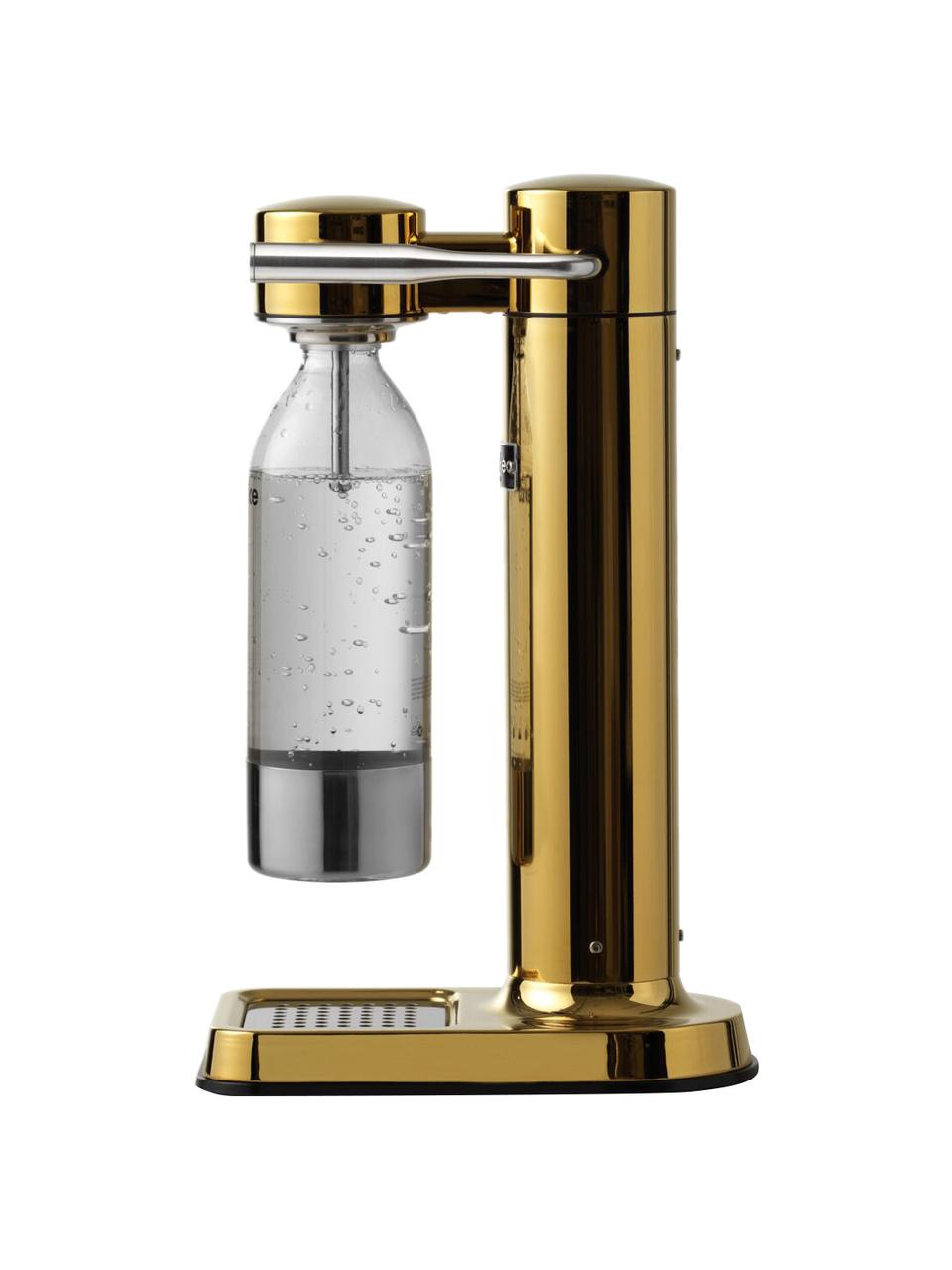 Máquina de refrescos Carbonator 3, Botella: plástico libre de BPA, Dorado brillante, Set de diferentes tamaños