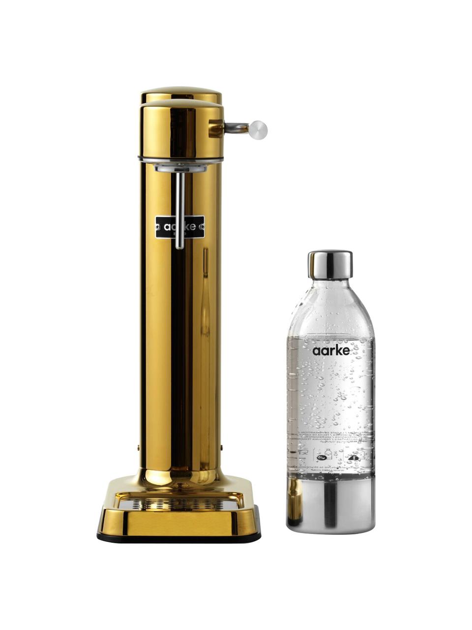 Saturator do wody Carbonator 3, Odcienie złotego, błyszczący, Komplet z różnymi rozmiarami