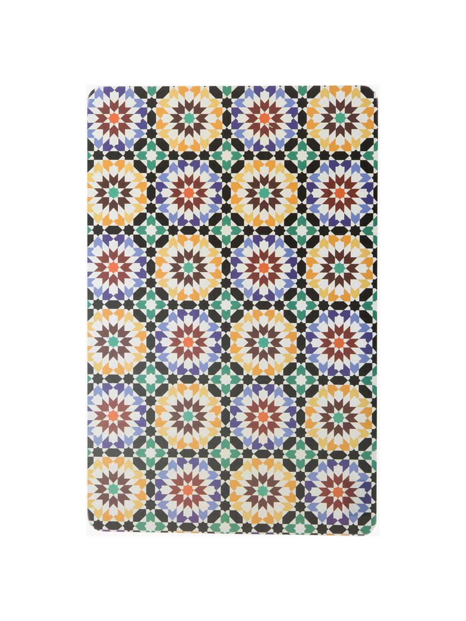 Dubbelzijdig bedrukte placemats Marrakesch Doubleface, set van 6, Kunststof, Meerkleurig, B 30 x L 45 cm