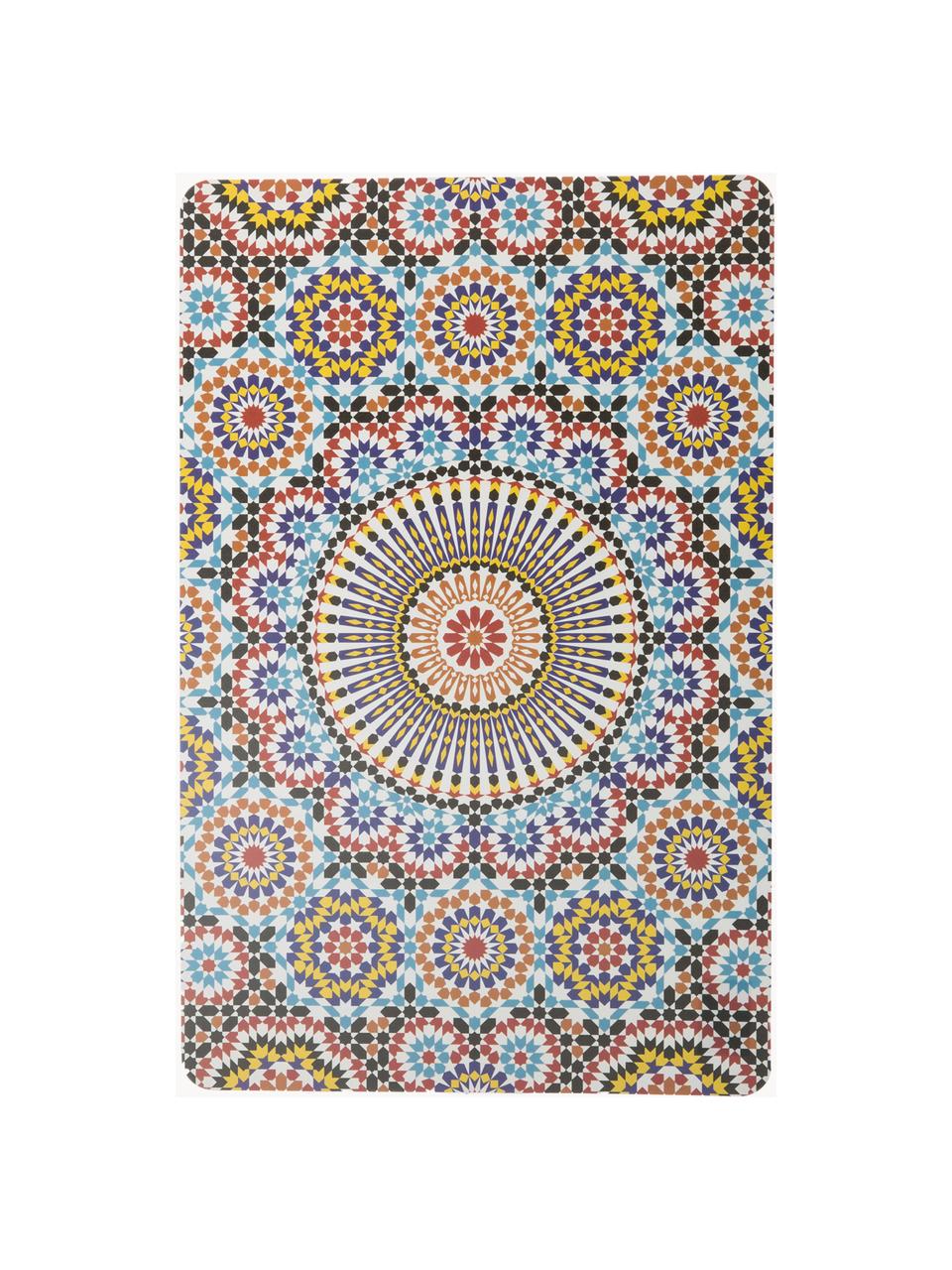 Dubbelzijdig bedrukte placemats Marrakesch Doubleface, set van 6, Kunststof, Meerkleurig, B 30 x L 45 cm