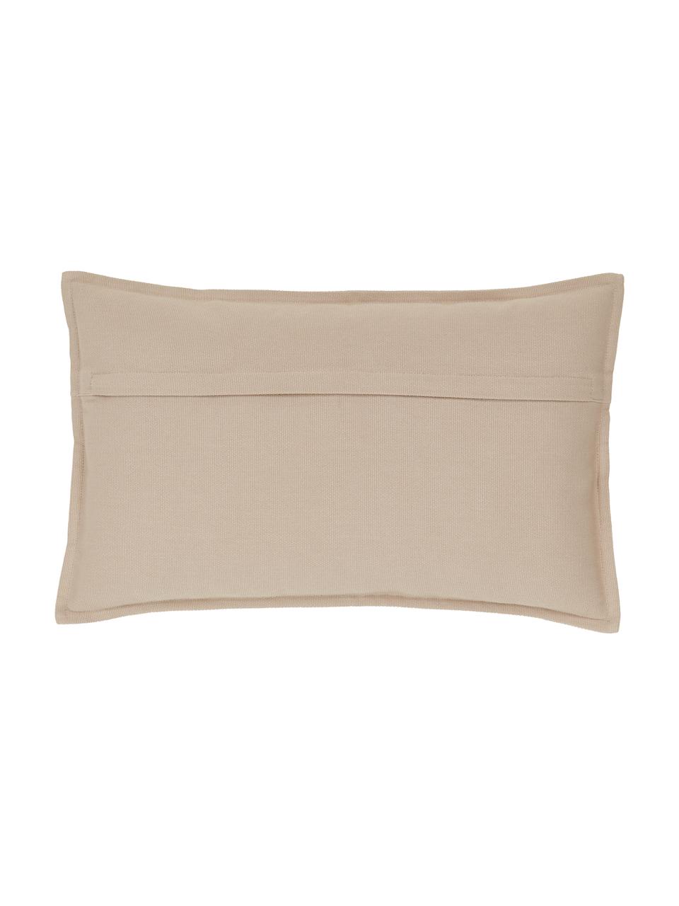 Housse de coussin en coton beige Mads, 100 % coton, Beige, larg. 30 x long. 50 cm