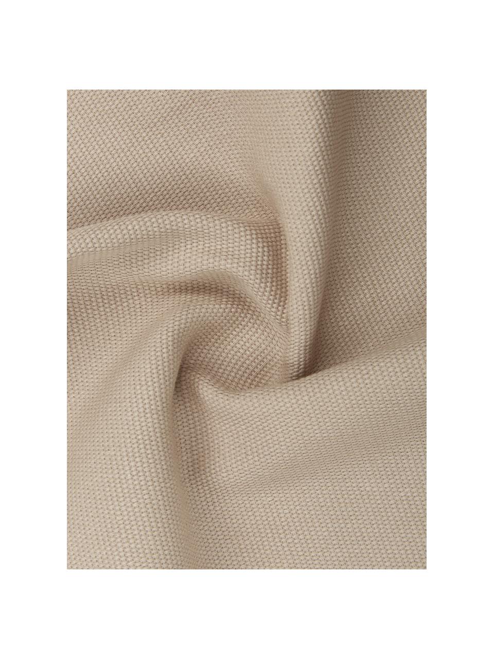 Baumwoll-Kissenhülle Mads in Beige, 100% Baumwolle, Beige, B 30 x L 50 cm