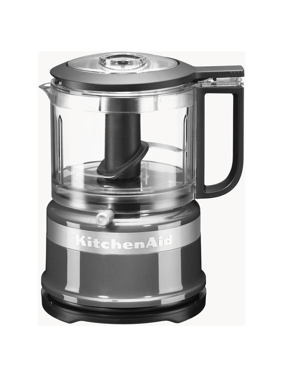 Food Processor KitchenAid Mini, Gehäuse: Kunststoff, Dunkelgrau, glänzend, B 18 x H 22 cm