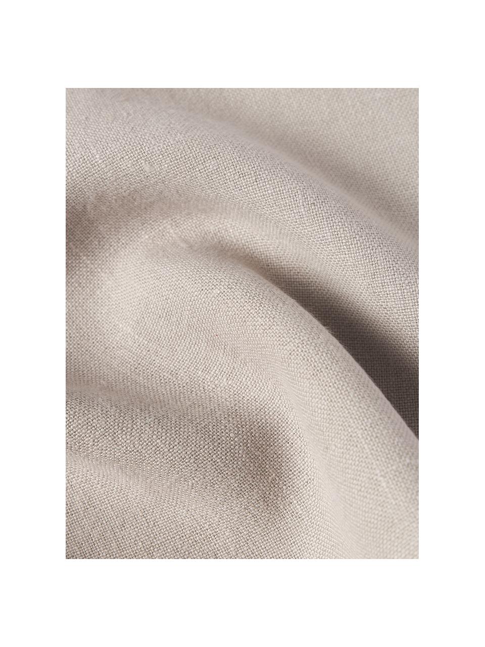 Funda de cojín de lino con flecos Luana, 100% lino

Por naturaleza, el lino tiene un tacto bastante aspero y un aspecto arrugado natural
La alta resistencia al desgarro hace que el lino sea muy resistente., Beige, An 30 x L 50 cm