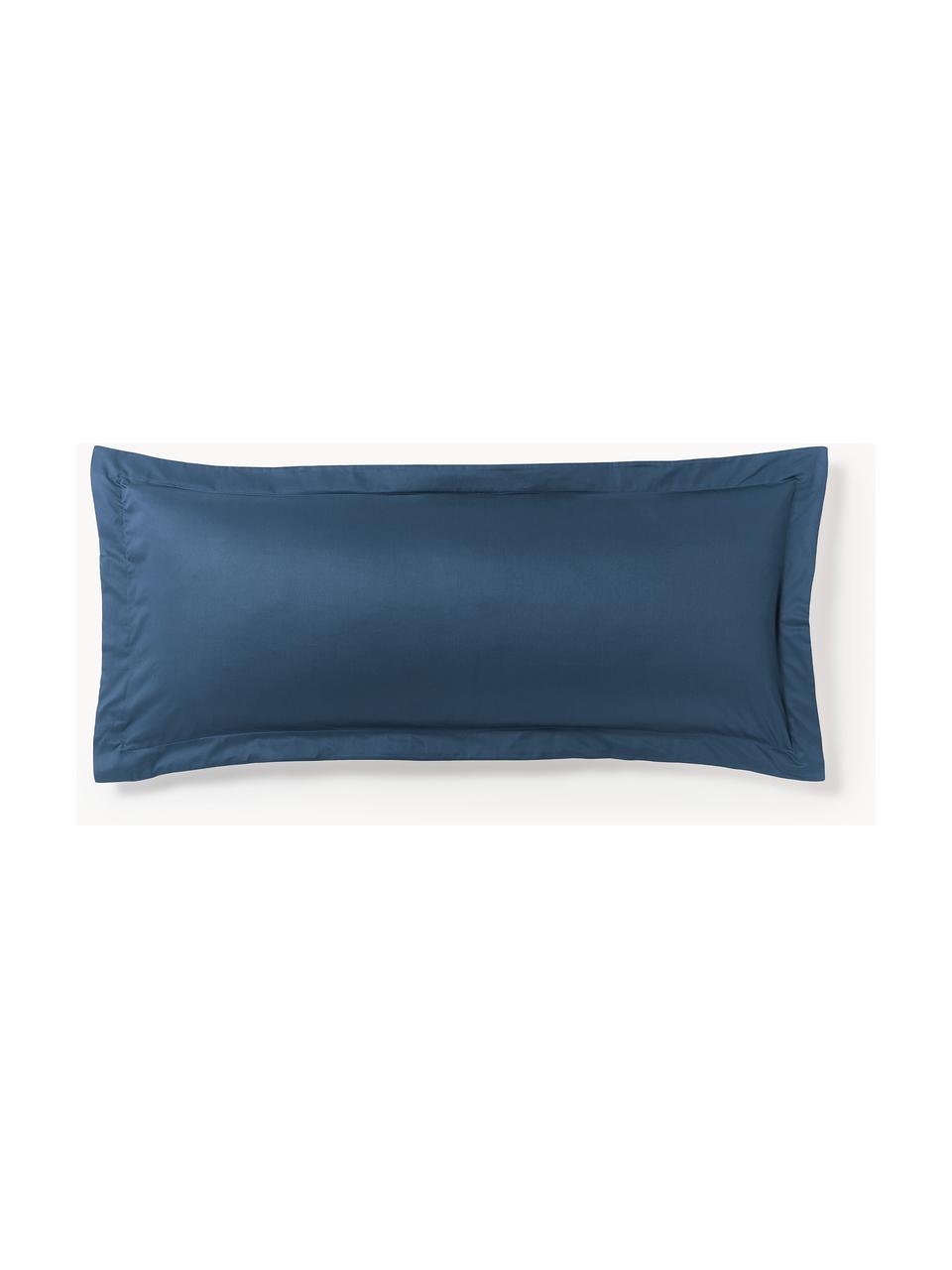 Funda de almohada de satén Premium, Azul oscuro, An 45 x L 110 cm