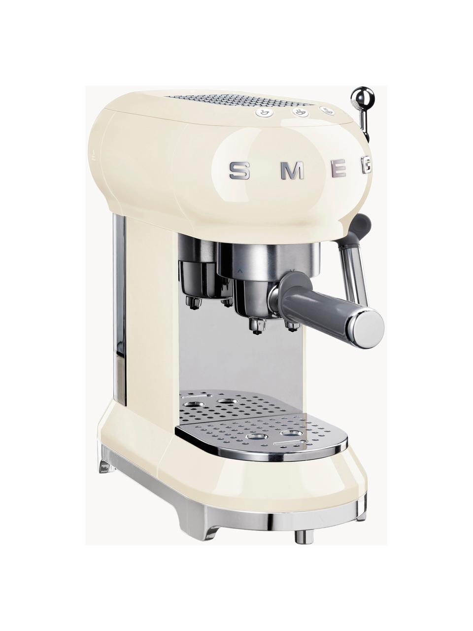 Espressomachine 50's Style, Glanzend crèmewit, B 33 x H 33 cm