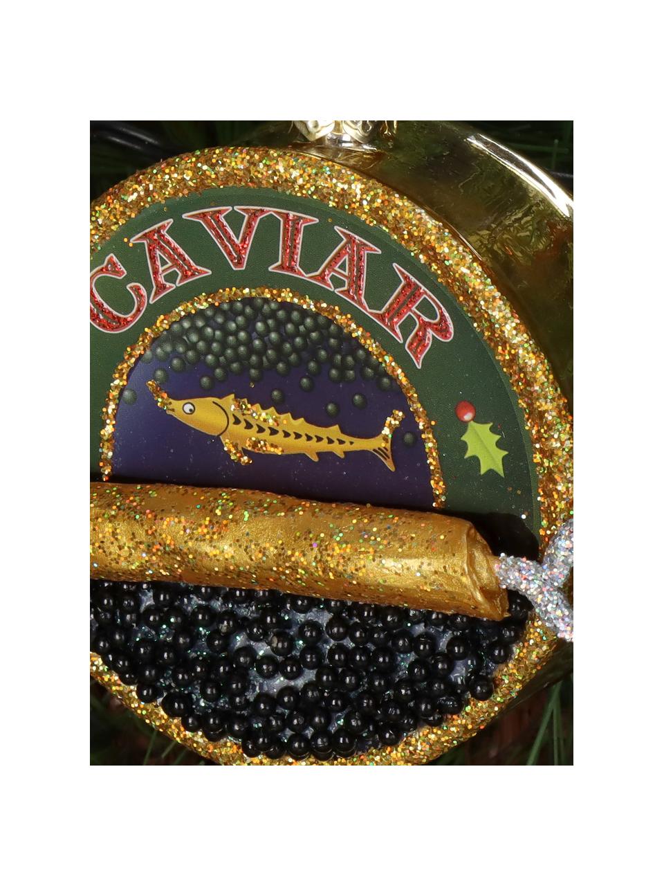 Ciondolo albero di Natale Caviar, Vetro, Multicolore, Ø 9 x Prof. 4 cm