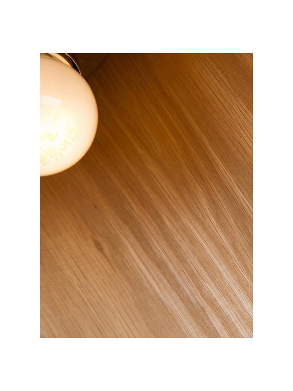 Kleine Pendelleuchte Wera aus Holz, Lampenschirm: Holz, Baldachin: Holz, Holz, Schwarz, Ø 25 x H 17 cm