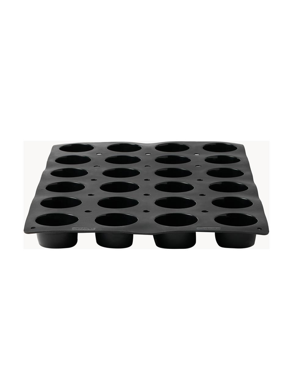 Siliconen muffinvorm Moul Flex Pro, Siliconen, Zwart, B 59 x D 39 cm