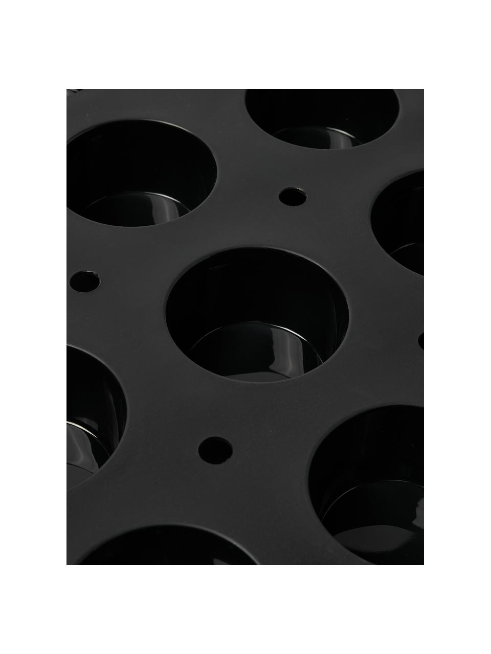 Siliconen muffinvorm Moul Flex Pro, Siliconen, Zwart, B 59 x D 39 cm
