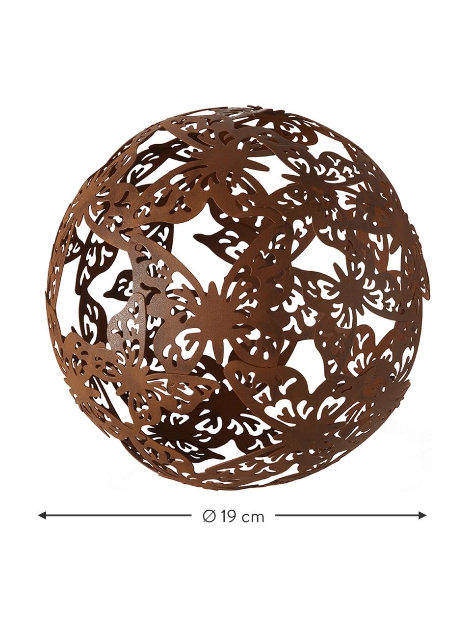 Komplet dekoracji Marella, 2 elem., Metal powlekany, Brązowy, Ø 19 x W 19 cm