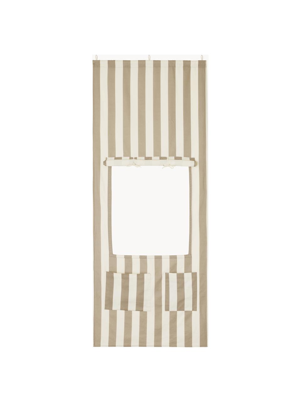 Porte de kiosque en coton bio Doorway, Beige, blanc cassé, larg. 85 x haut. 295 cm