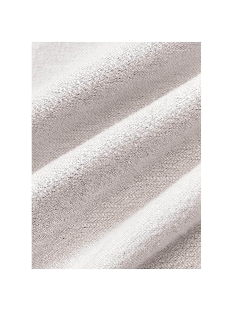 Flanelový povlak na přikrývku Laia, Světle šedá, Š 200 cm, D 200 cm