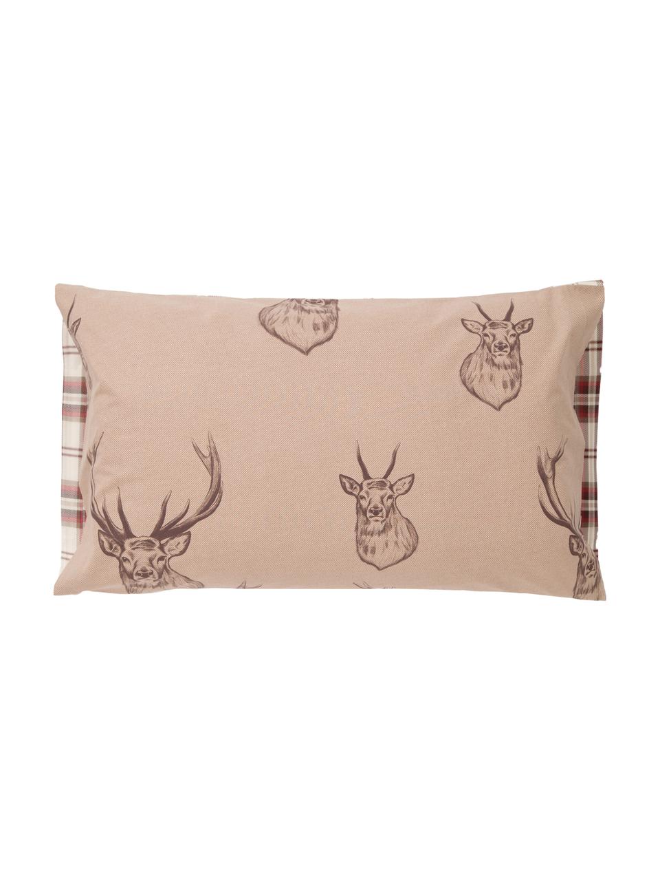 Fundas de almohada Stags, 2 uds., 50 x 85 cm, Algodón
El algodón da una sensación agradable y suave en la piel, absorbe bien la humedad y es adecuado para personas alérgicas, Tonos beige, rojo, blanco, An 50 x L 85 cm