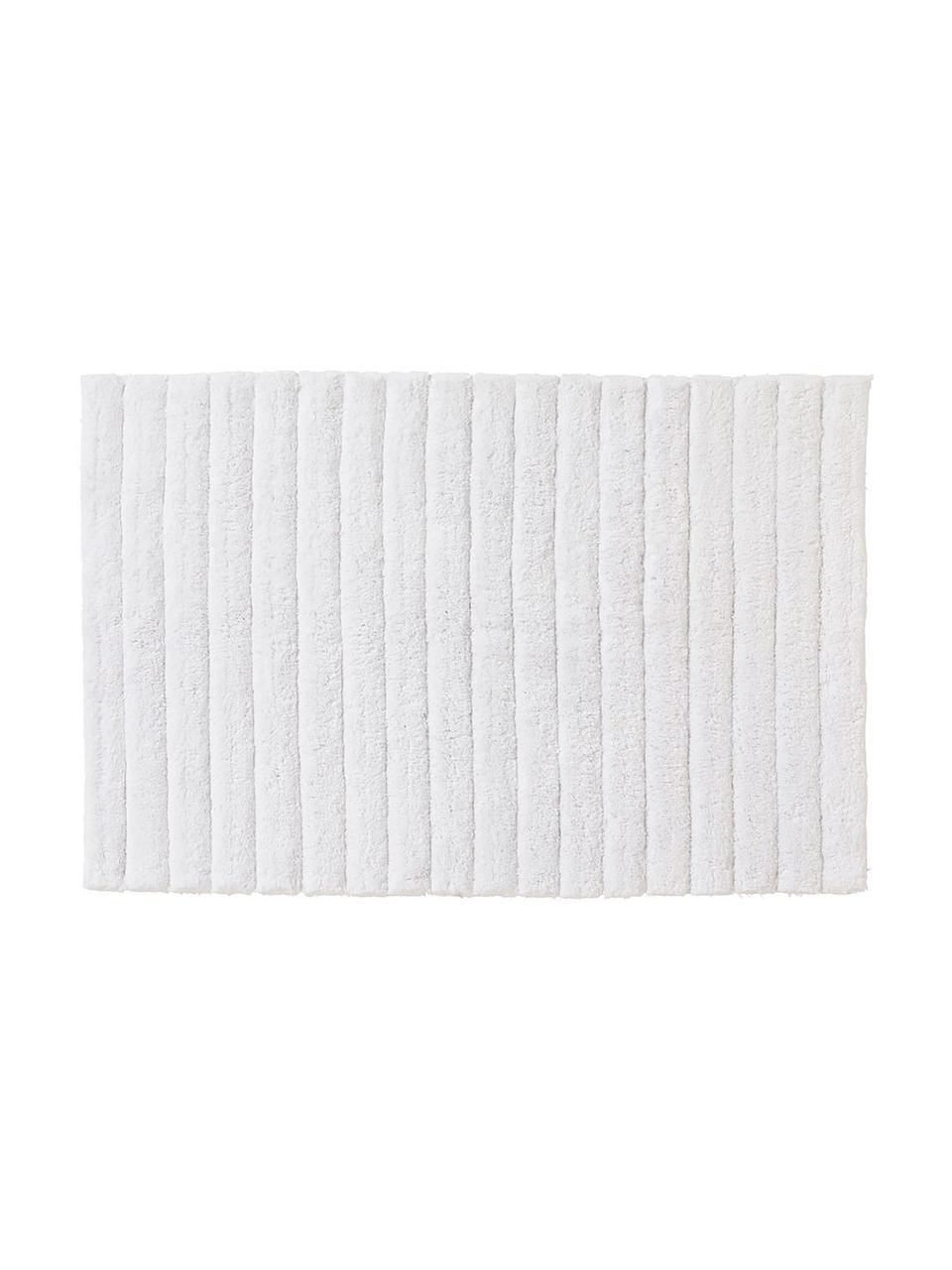 Tapis de bain moelleux blanc Board, 100 % coton,
Qualité supérieure, 1 900 g/m², Blanc, larg. 50 x long. 60 cm