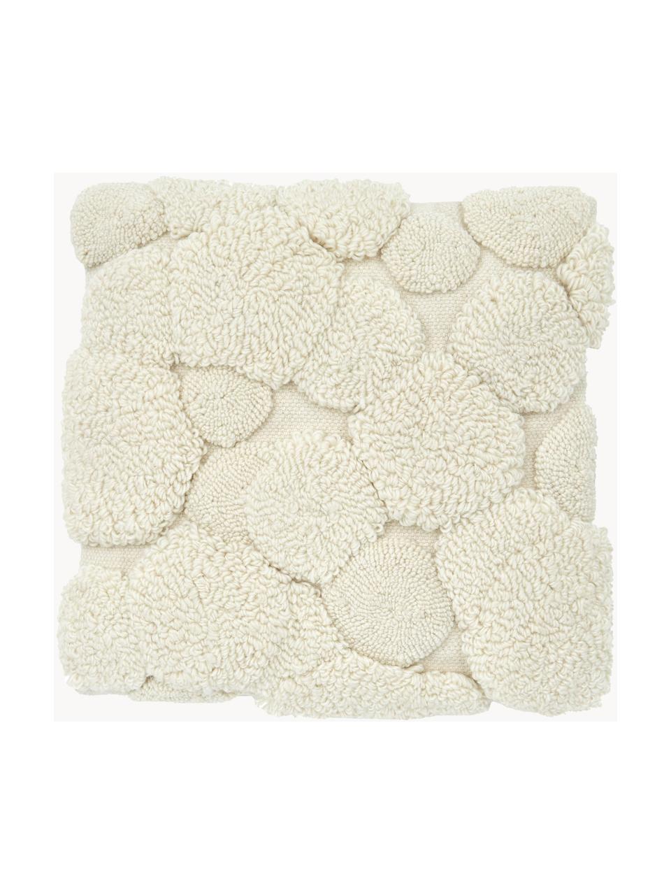 Housse de coussin 45x45 Bubble, Beige, larg. 45 x long. 45 cm