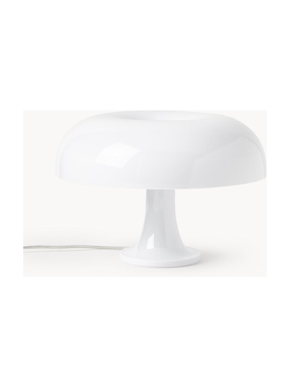 Stolová lampa Nessino, Polykarbonát, Biela, Ø 32 x V 22