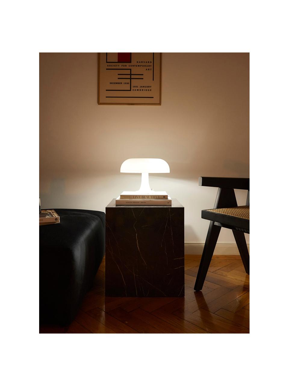 Stolní lampa Nessino, Polykarbonát, Bílá, Ø 32 cm, V 22 cm