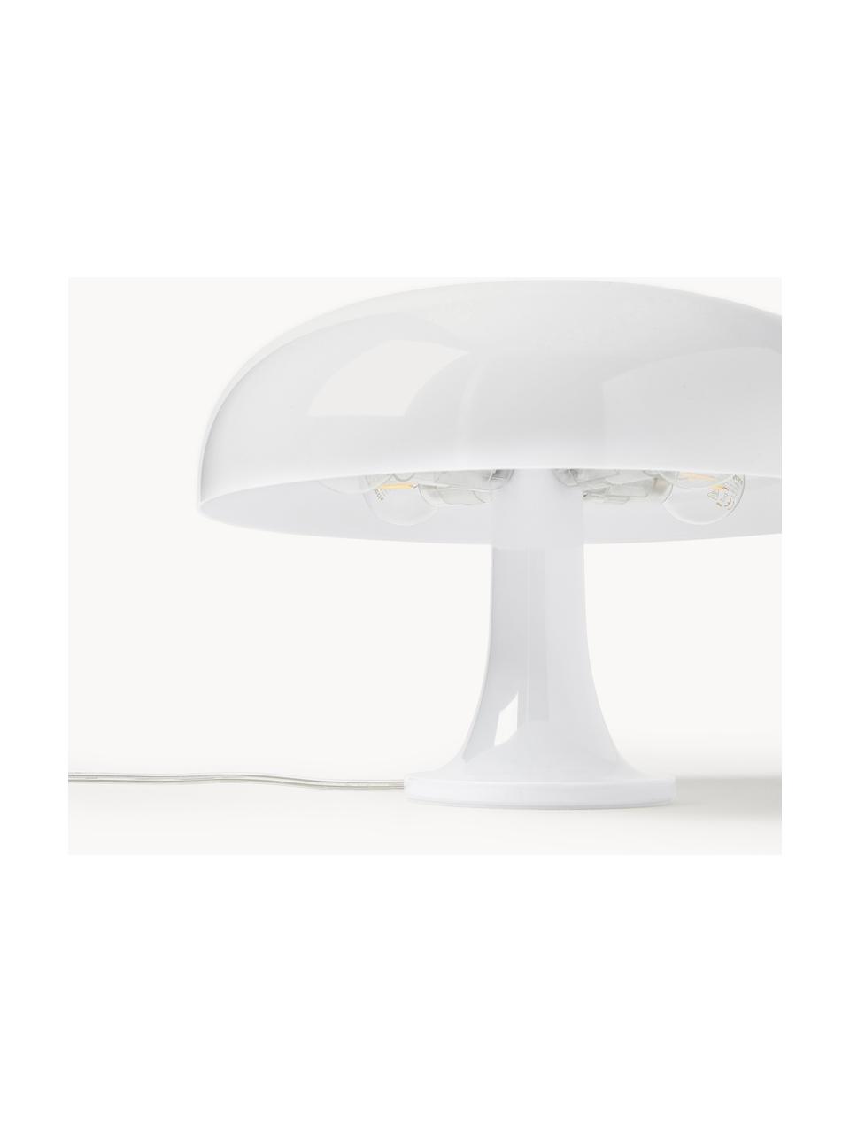 Stolní lampa Nessino, Polykarbonát, Bílá, Ø 32 cm, V 22 cm