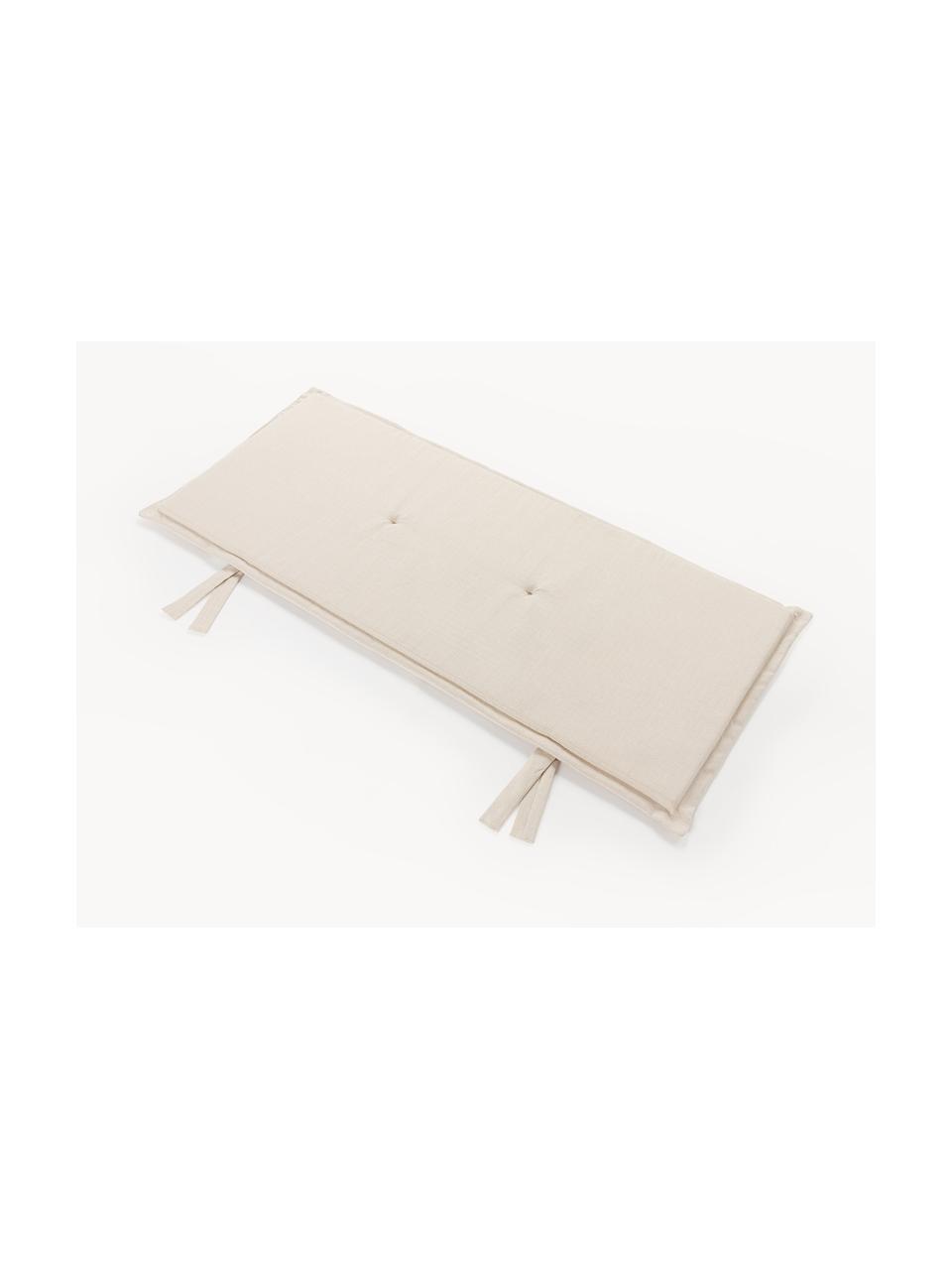 Poduszka na ławkę Ortun, Tapicerka: 100% polipropylen, Jasny beżowy, S 48 x D 120 cm