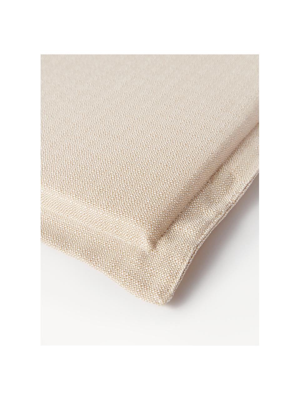 Cojín de banco Ortun, Tapizado: 100% polipropileno, Beige claro, An 48 x L 120 cm