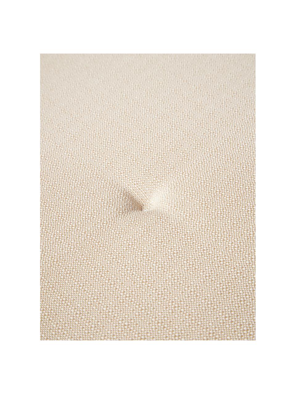 Cuscino panca monocromatico Ortun, Rivestimento: 100% polipropilene, Beige chiaro, Larg. 48 x Lung. 120 cm