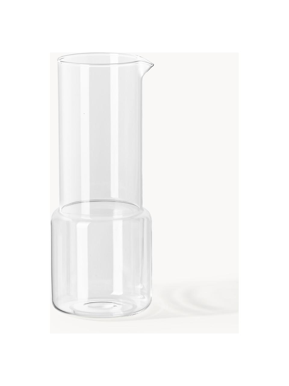 Ručně foukaná karafa na vodu Gustave, 1,4 l, Borosilikátové sklo, Transparentní, 1,4 l