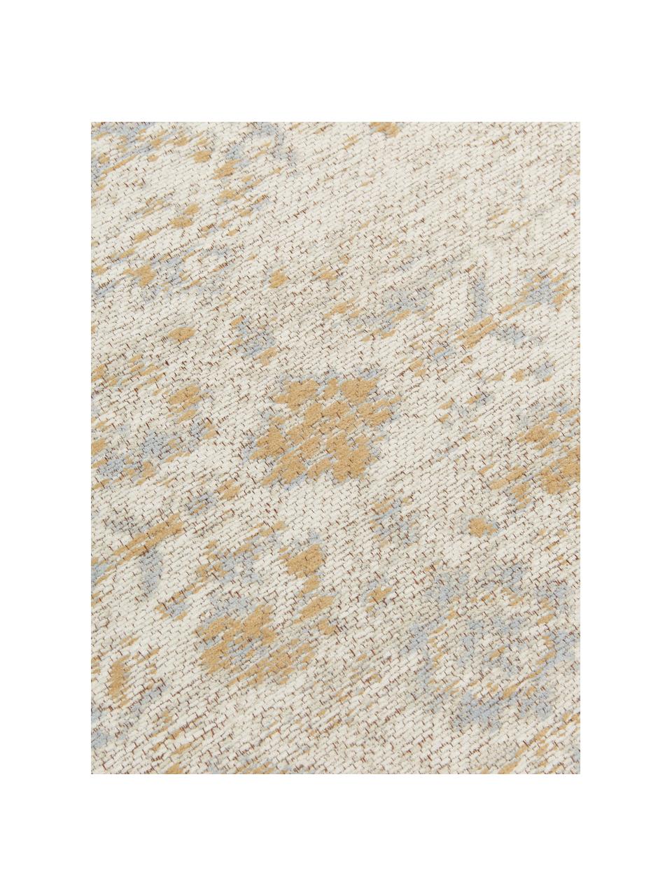 Tappeto in ciniglia rotondo tessuto a mano Loire, Retro: 100% cotone, Tonalità beige, Ø 150 cm (taglia M)