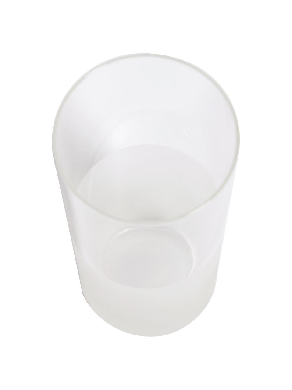 Bicchieri acqua semitrasparenti Lilli 4 pz, Vetro borosilicato, Semi trasparente, Ø 7 x Alt. 16 cm, 400 ml