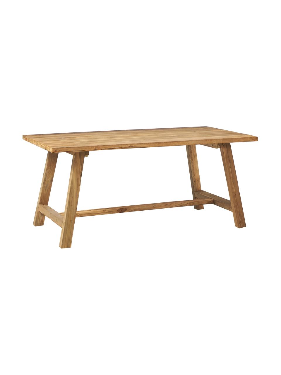 Table en teck recyclé Lawas, différentes tailles, Bois de teck, finition naturelle, Bois de teck, larg. 180 x prof. 90 cm
