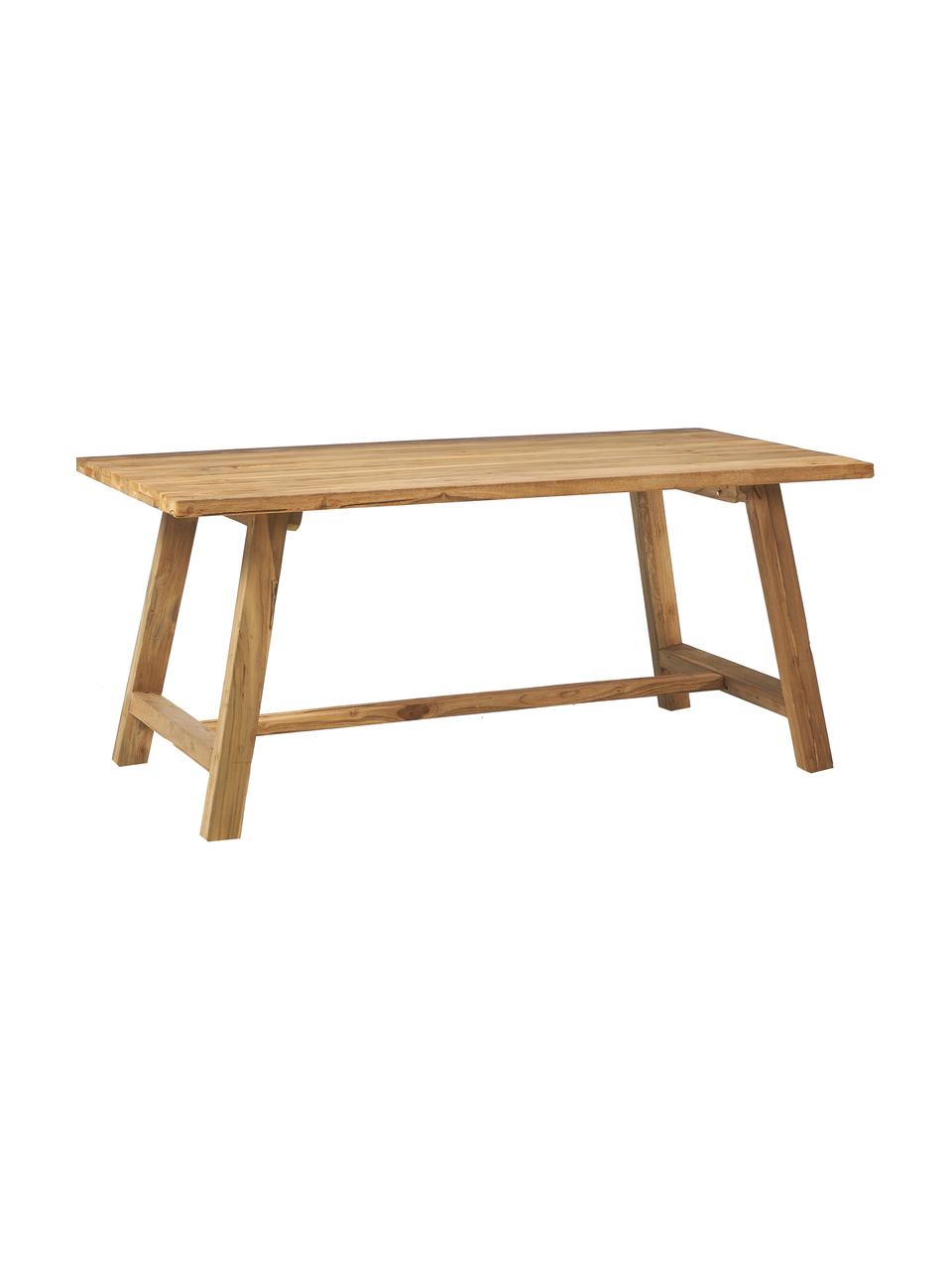 Tavolo in legno di teak Lawas, di diverse dimensioni, Legno di teak, finitura naturale, Marrone chiaro, Larg. 220 x Prof. 100 cm