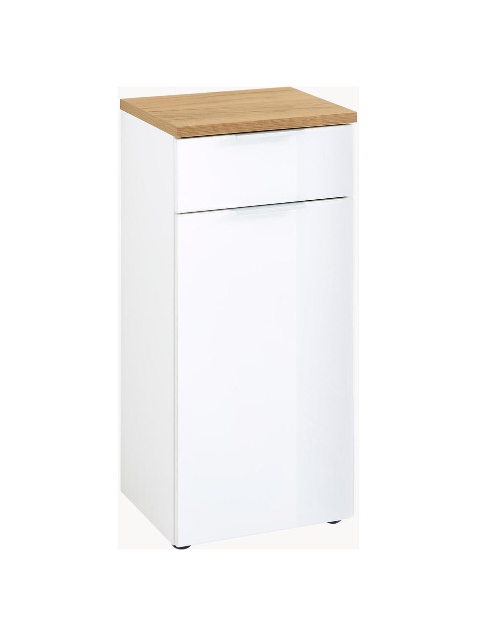 Rangement de salle de bain Julian, larg. 39 cm, Blanc, bois, larg. 39 x haut. 86 cm