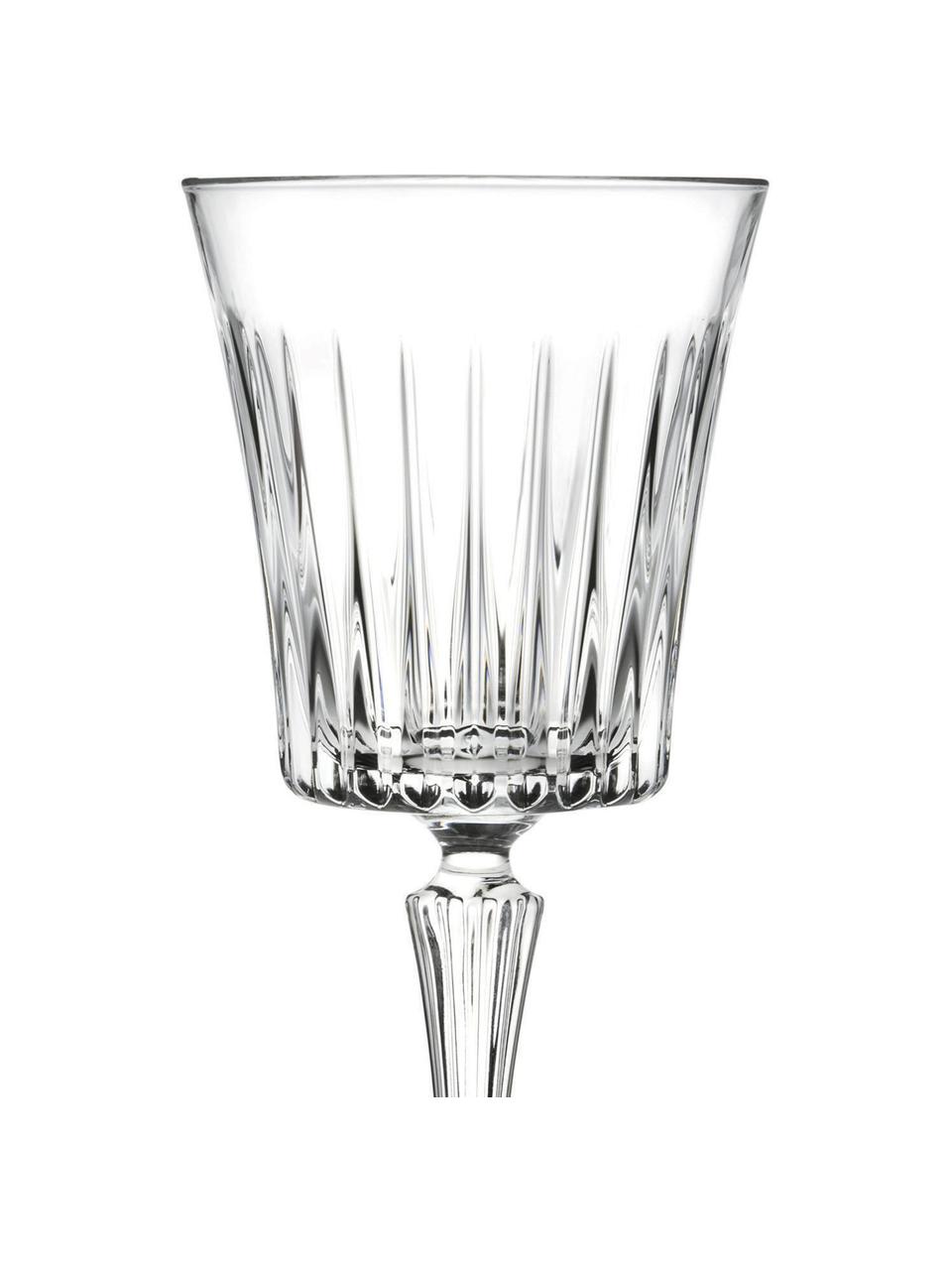 Kieliszek do białego wina ze szkła kryształowego Timeless, 6 szt., Szkło kryształowe Luxion, Transparentny, Ø 8 x W 20 cm