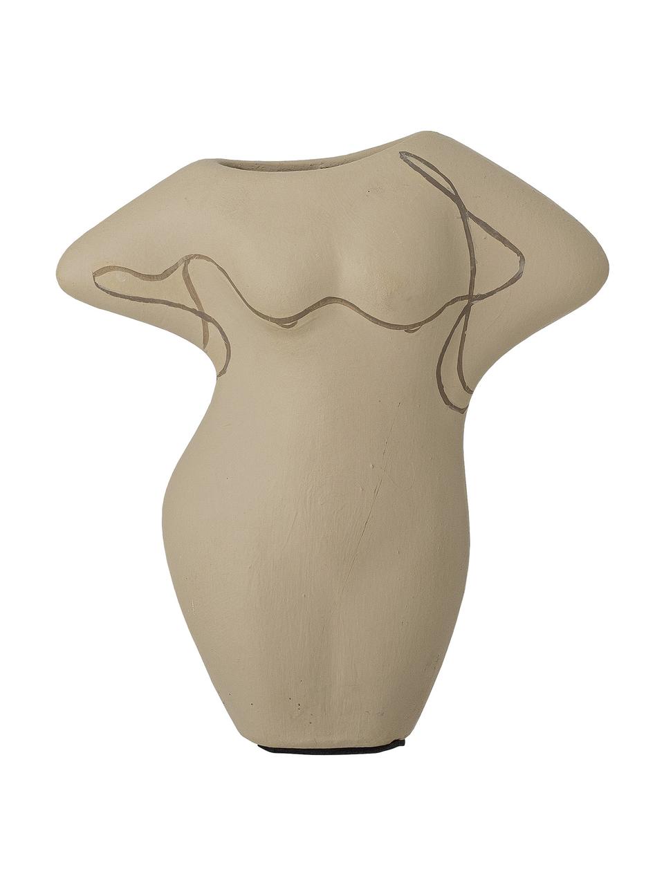 Deko-Vase Lulu aus Terrakotta, Terracotta, Braun, B 14 x H 16 cm