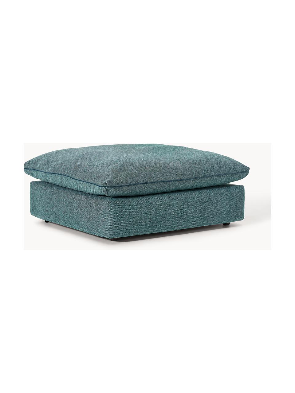 Pouf Felix, Tissu vert turquoise, larg. 100 x prof. 110 cm